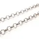 50cm Edelstahl Jasseronkette 5x1,5mm silberfarbene Schmuckkette Gliederkette - Edelstahl Schmuckzubehör - Leisure-Beads DIY