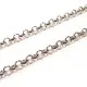 Edelstahl Jasseronkette 4x1mm silberfarbene Schmuckkette Gliederkette - Edelstahl Schmuckzubehör - Leisure-Beads DIY