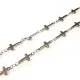 Kreuz Edelstahl Kette 18,5x7x2mm silberfarbene Schmuckkette Gliederkette - Edelstahl Schmuckzubehör - Leisure-Beads DIY