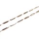 50cm flache Edelstahlkette 15x3mm silberfarbene Schmuckkette Gliederkette - Edelstahl Schmuckzubehör