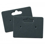 20 matte schwarze Schmuckkarten 50x35mm mit Aufhänger Papier - Schmuckzubehör