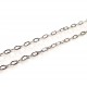 50cm Edelstahl Kette 4,5x2,5mm silberfarbene Schmuckkette ovale Gliederkette - Edelstahl Schmuckzubehör