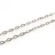 50cm Edelstahl Kette 4,5x2,5mm silberfarbene Schmuckkette ovale Gliederkette - Edelstahl Schmuckzubehör - Leisure-Beads DIY