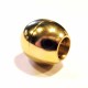 1x Edelstahl Magnetverschluss Innen 6mm 13x13mm goldfarben zum Einkleben - Edelstahl Schmuckzubehör