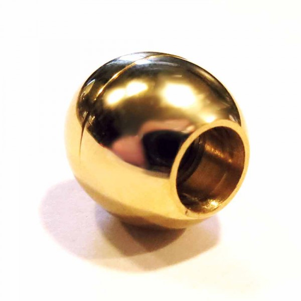 1x Edelstahl Magnetverschluss Innen 6mm 13x13mm goldfarben- Schmuckzubehör - Leisure-Beads DIY