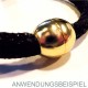 1x Edelstahl Magnetverschluss Innen 6mm 13x13mm goldfarben zum Einkleben - Edelstahl Schmuckzubehör