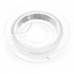9m weißer Schmuckdraht 0,38mm matt Nylon ummantelt - Fädelmaterial Schmuckzubehör