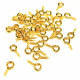 20x Schmuckhaken Perlenhaken 9mm goldfarben