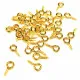 20x Schmuckhaken Perlenhaken 9mm goldfarben - Leisure-Beads DIY