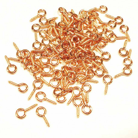 Leisure-Beads - 10x rosegoldfarben Schmuckhaken 10x4,5mm Perlenhaken - Schmuckzubehör