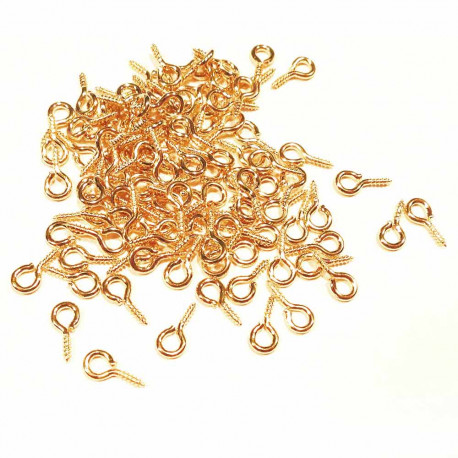 Leisure-Beads - 10x kc-goldfarben Schmuckhaken 8x4mm Perlenhaken - Schmuckzubehör