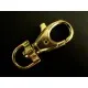 1x Karabinerhaken gross goldfarben 51x22mm - Schmuckzubehör - Leisure-Beads DIY
