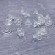 10x transparente Polster für Ohrclips 6x8mm - Schmuckzubehör zum Ohrclips selbermachen - Leisure-Beads DIY