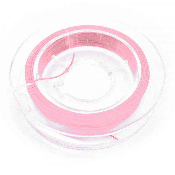 9m hellrosa matt Schmuckdraht 0,38mm nylonummantelt - Schmuckzubehör - Leisure-Beads DIY