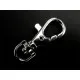 1x Karabinerhaken gross silberfarben 41x17x7mm - Schmuckzubehör - Leisure-Beads DIY