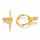 1x goldfarben Knebelverschluss Ringteil 12mm Toggle - Schmuckubehör