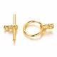 1x goldfarben Knebelverschluss Ringteil 12mm Toggle - Schmuckubehör - Leisure-Beads DIY