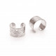 2x silberfarben Ohr Cuffs 11x7mm Ohrklemmen - Schmuckzubehör Ohr Cuffs
