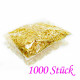 1000x goldfarbener Biegering 8mm x 0,8mm Stärke Binderinge - Schmuckzubehör Biegering