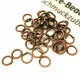 50x kupfer Biegering 5mm rund kupferfarben - kupfer Schmucktzubehör - Leisure-Beads DIY