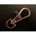 1x kupferfarben Karabinerhaken 38x15mm Schmuckverschluss - Schmuckzubehör