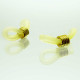 Gelblich-weiß goldfarben Brillenketten Verbinder 20x6mm aus Gummi Kettenverbinder - Schmuckzubehör