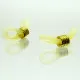 Gelblich-weiß goldfarben Brillenketten Verbinder 20x6mm aus Gummi Kettenverbinder - Schmuckzubehör - Leisure-Beads DIY