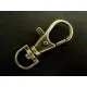 1x Karabinerhaken gross bronzefarben 38x15mm matte Oberfläche - Leisure-Beads DIY