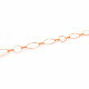1m rosegoldfarbene Kette 12mm Gliederkette mit großen Gliedern - Schmuckzubehör