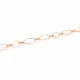 1m rosegoldfarbene Kette 12mm Gliederkette mit großen Gliedern - Schmuckzubehör - Leisure-Beads DIY
