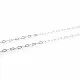 1m silberfarbene Gliederkette 4x6mm - Schmuckzubehör - Leisure-Beads DIY