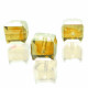 Topaz-AB 10x10mm Glas Würfel Perlen Cubes - Glasschmuck Schmuckzubehör