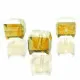 Topaz-AB 10x10mm Glas Würfel Perlen Cubes - Glasschmuck Schmuckzubehör - Leisure-Beads DIY