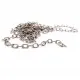 1m silberfarbene Gliederkette 4x6mm - Schmuckzubehör - Leisure-Beads DIY