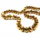 145 goldfarben Glasperlen 3x4mm geschliffene Rondelle - Schmuckzubehör Glasperlen - Leisure-Beads DIY