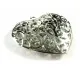 Trachtenherz Anhänger ca. 56x53mm silberfarbener Schmuckanhänger - Schmuckzubehör - Leisure-Beads DIY
