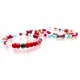 145x 4x3mm Glasperlen Rondelle Strang bunter Perlenmix - Schmuckzubehör - Leisure-Beads DIY