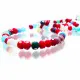 145x 4x3mm Glasperlen Rondelle Strang bunter Perlenmix - Schmuckzubehör - Leisure-Beads DIY