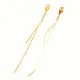 2x goldfarben Ketten Ohrstopper 80mm für Ohrstecker - Schmuckzubehör Ohrringe - Leisure-Beads DIY