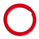 Matt roter Schlüsselring 25x2mm Ring - Schlüsselanhänger selber machen - Leisure-Beads DIY