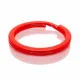 Matt roter Schlüsselring 25x2mm Ring - Schlüsselanhänger selber machen - Leisure-Beads DIY