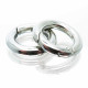 Ringverschluss 18x3,5mm silberfarben runder Karabinerhaken - Schmuckzubehör