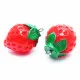 16x Erdbeer Schmuckanhänger 27-32mm Schmuckanhänger - Schmuckzubehör - Leisure-Beads DIY