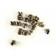 20 bronzefarbene Kaschierperlen 3x4mm matte Cover Crimp Perlen - Schmuckzubehör