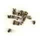 20 bronzefarbene Kaschierperlen 3x4mm matte Cover Crimp Perlen - Schmuckzubehör - Leisure-Beads DIY