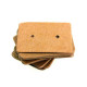 20 natur braune Schmuck Karten 33x25mm Papier ohne Schrift Schmuck Display Ohrstecker - Schmuckzubehör