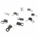 10x Endkappe 6x2mm hellsilber Schmuckbandklemme hellsilber - Schmuckzubehör
