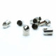 10x Endkappe 5x7mm Innen 4,5mm zum Einkleben silberfarben Einklebkäppchen - Schmuckzubehör Endkappe