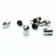 10x Endkappe 5x7mm Innen 4,5mm zum Einkleben silberfarben Einklebkäppchen - Schmuckzubehör Endkappe - Leisure-Beads DIY
