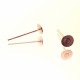 20x rosegoldfarben Ohrstecker 12x4mm zum Bekleben - Schmuckzubehör Ohrringe basteln